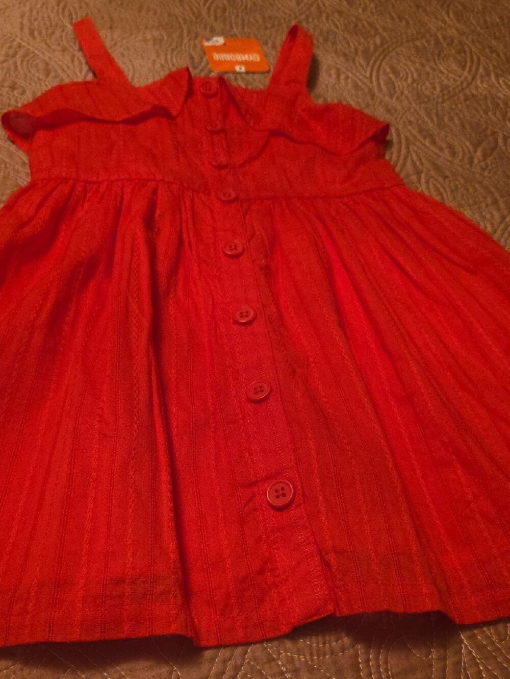 Gymboree Bright Red Button-Front Sundress - Picture 7 of 7